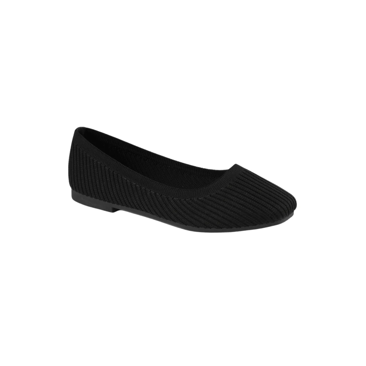 Ribbed Knit Ballet Flats - Image 2