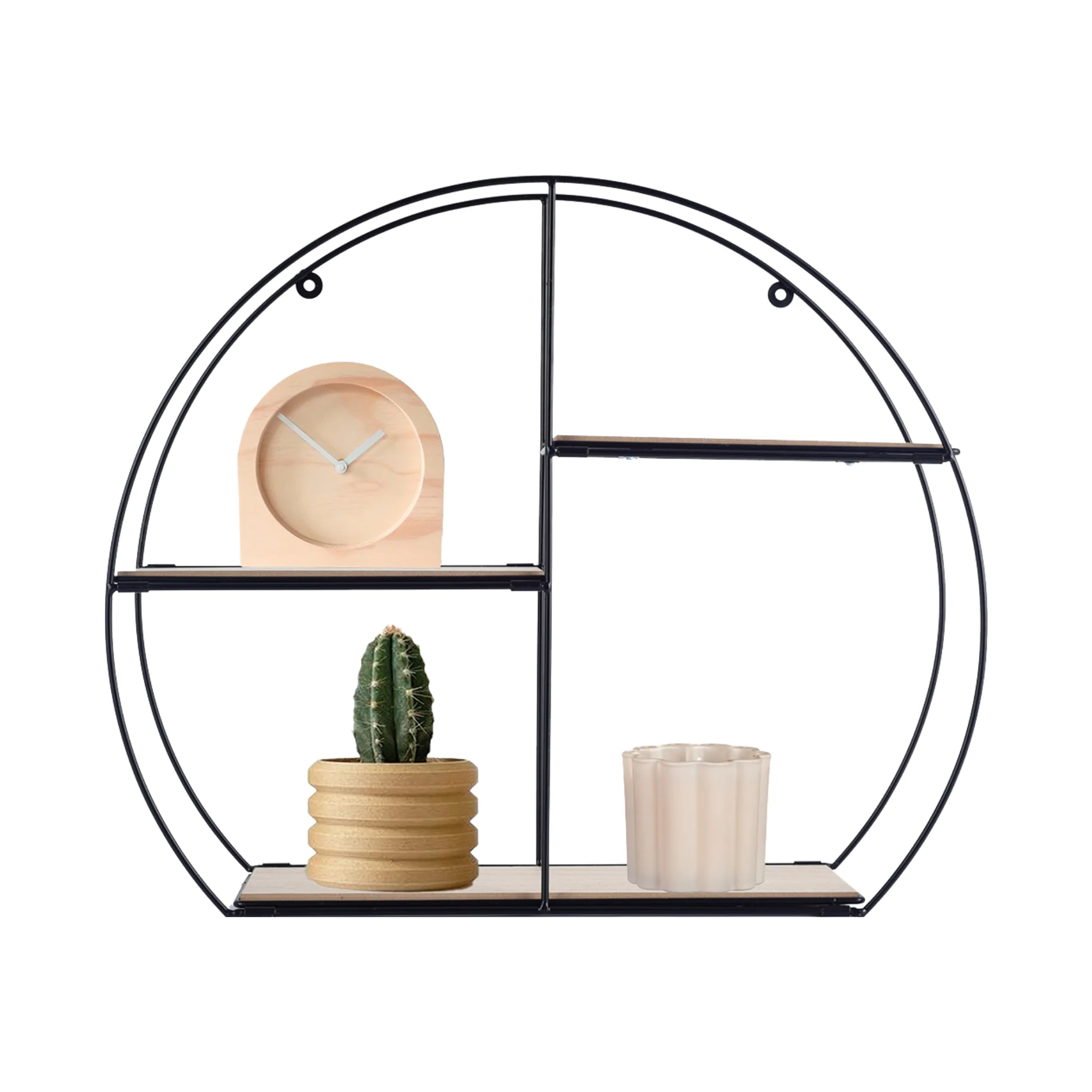 Round Metal Wall Shelf – 40 x 10 x 50 cm