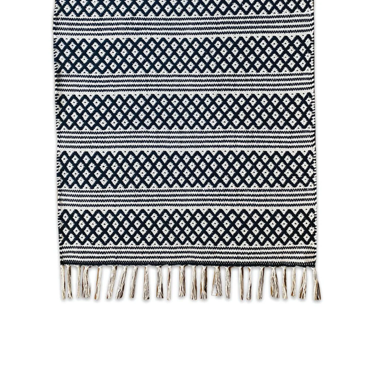 Rug 27x45in Nidra Diamond Stripe Cotton