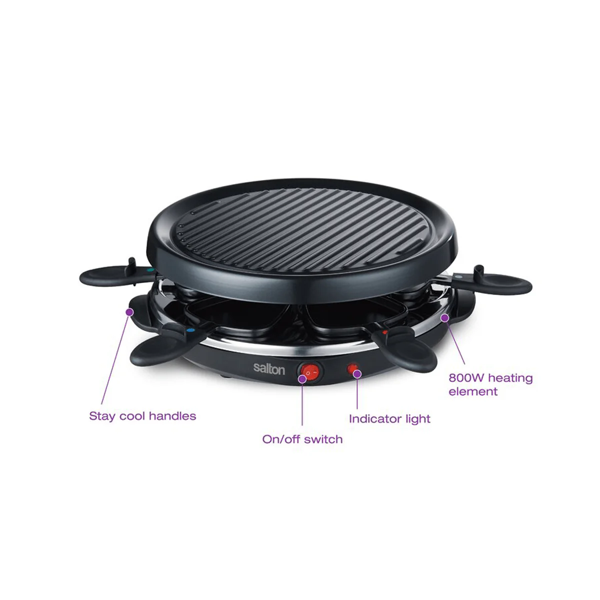 Salton - Party Grill and Raclette | 6 persons - Image 3