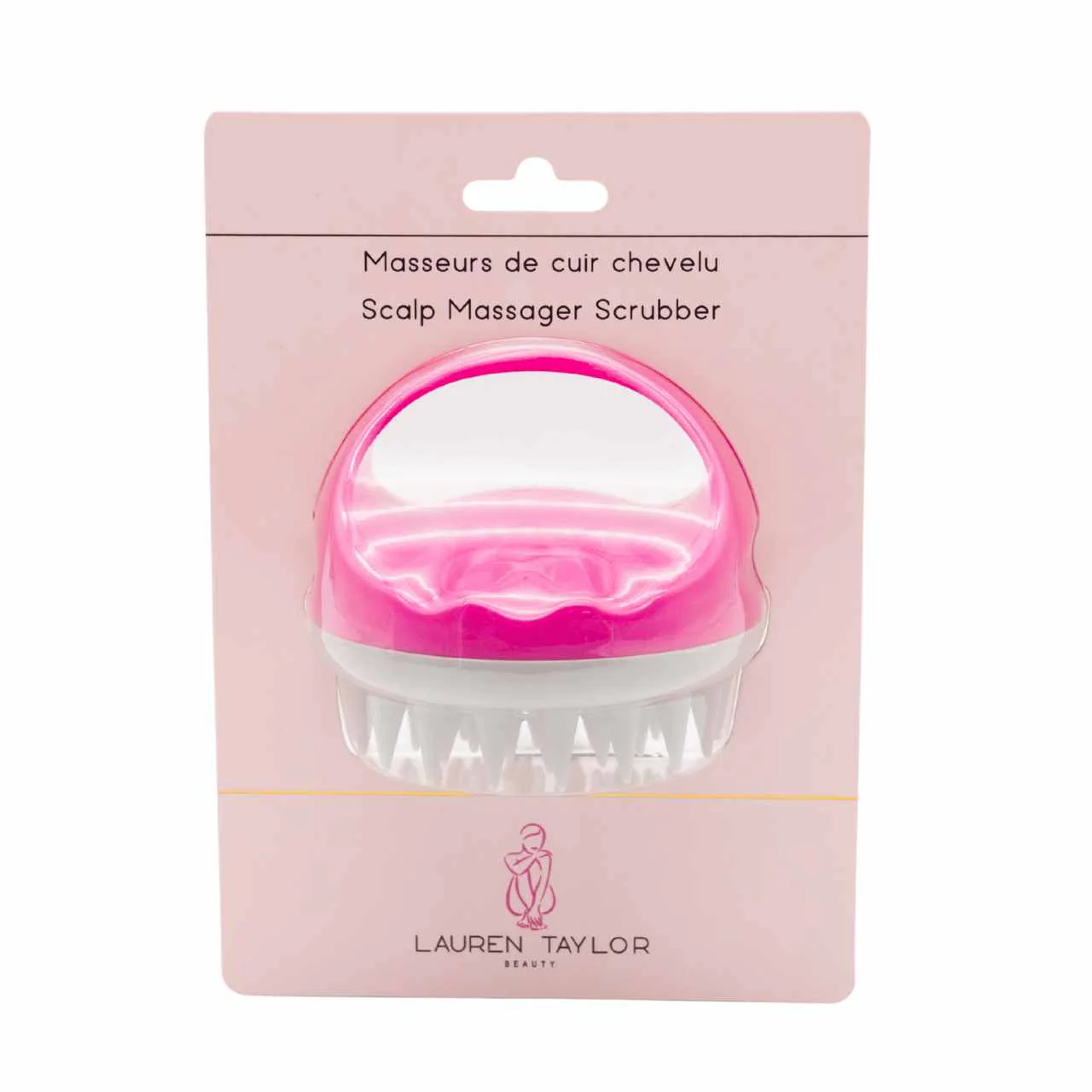 Scalp Massager Scrubber – Pink