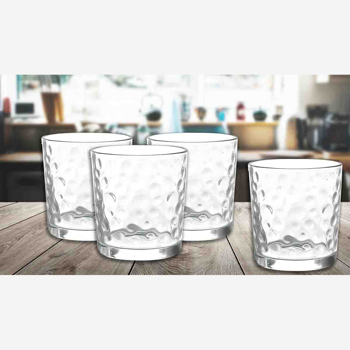 Set Of 4 Polka Dot Double Old Fashioned Tumbler - Image 2