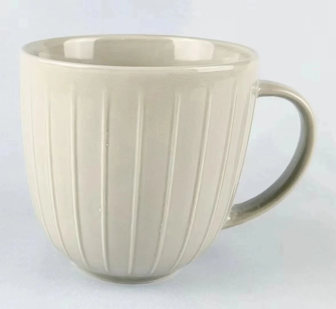 SET OF 4 Stoneware Glazed Mug Set - Image 3