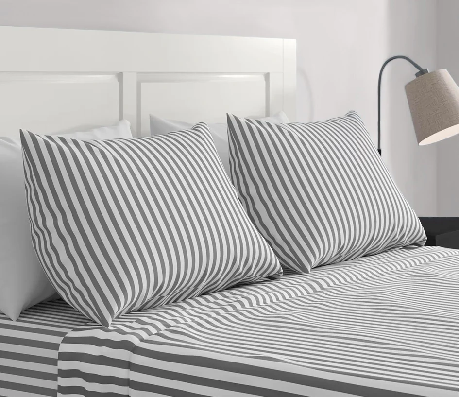 Striped Percale Sheet Set T-180 - Image 5