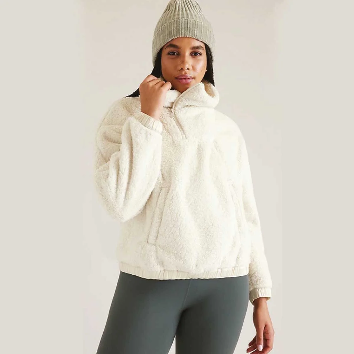 Sherpa Zipfront Mock Jacket