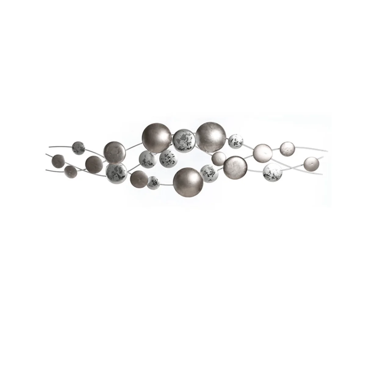 Silver Circles Wall Art