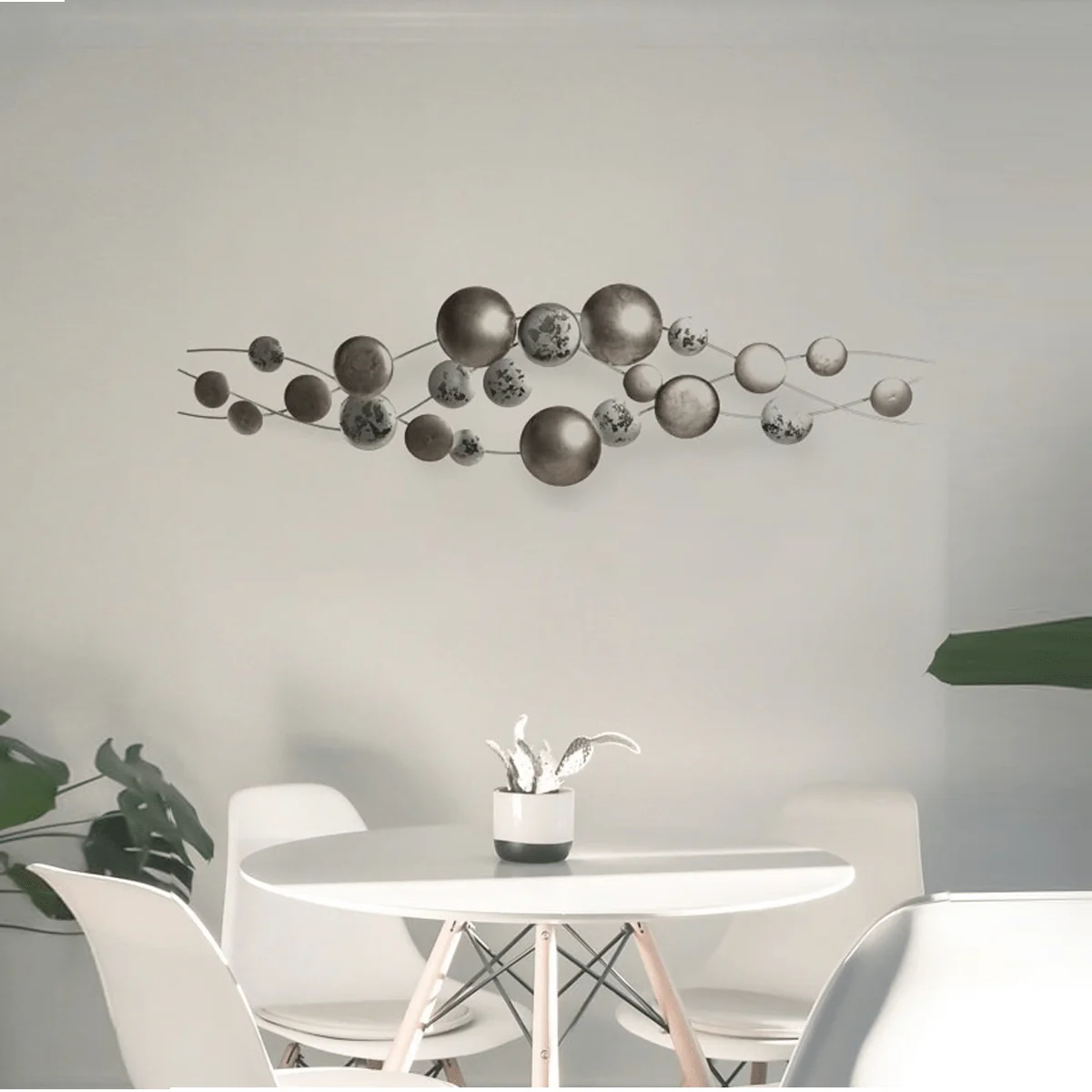 Silver Circles Wall Art - Image 2