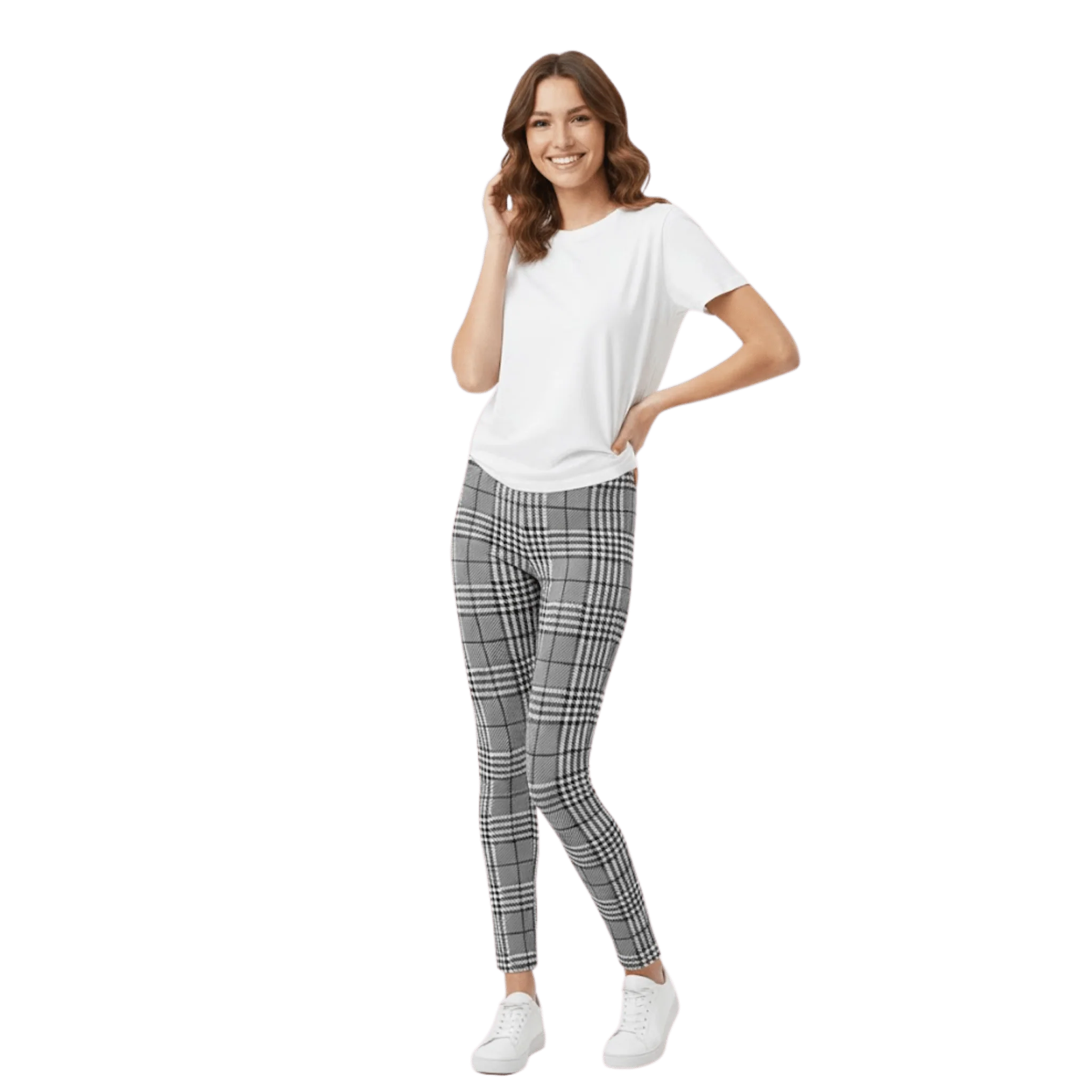 Soft Stretch Patterned Leggings