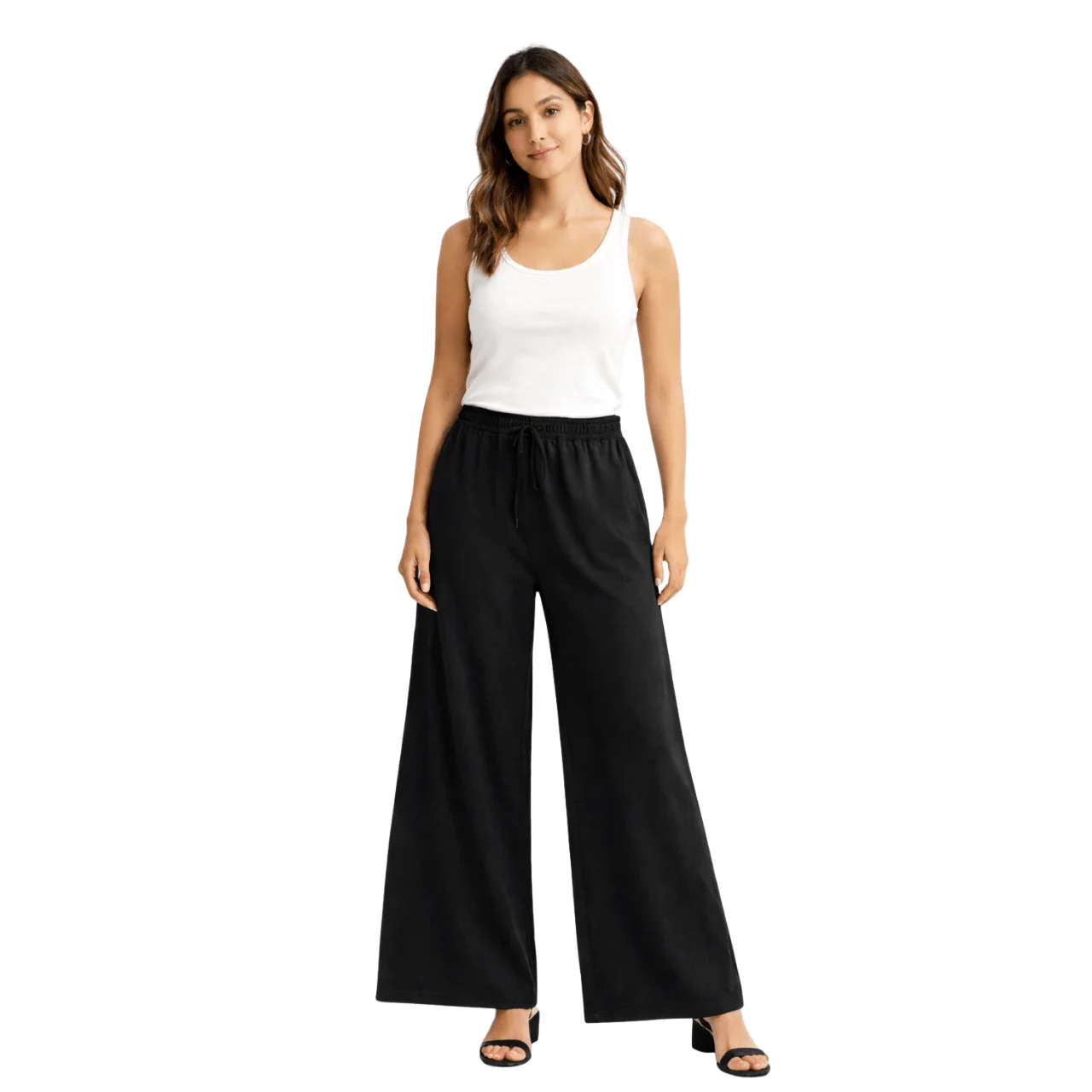 Soft Touch Wide-Leg Lounge Pants - Image 2