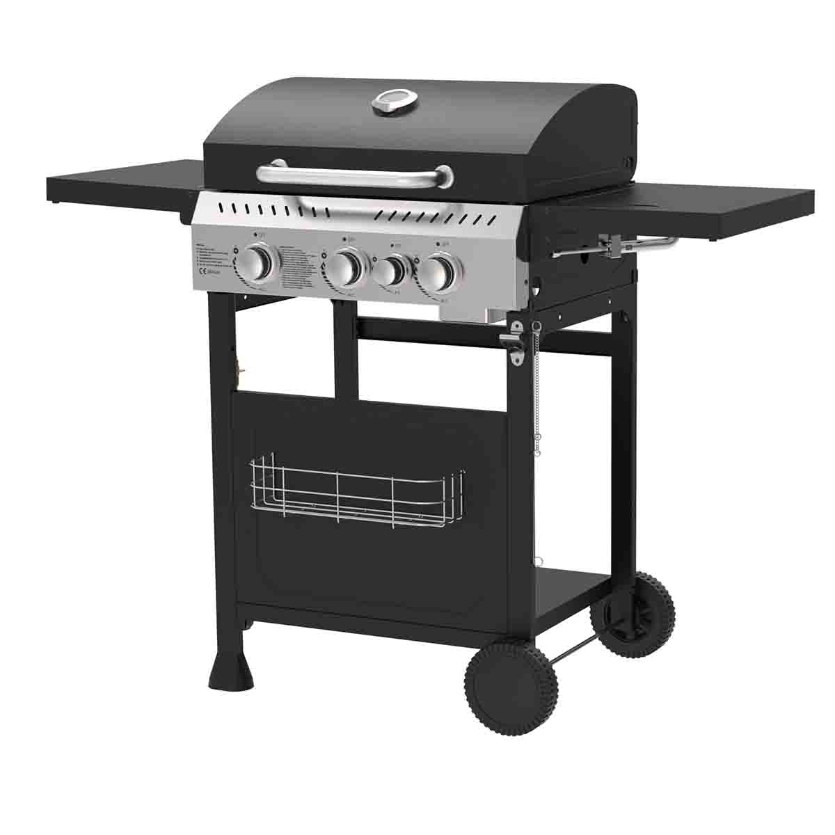 SOL DEL MARE - 3 Burner Propane Gas BBQ Grill with a Side Burner - Image 3