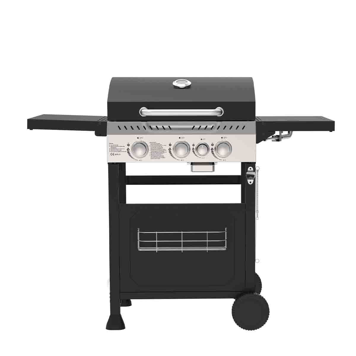 SOL DEL MARE - 3 Burner Propane Gas BBQ Grill with a Side Burner - Image 5