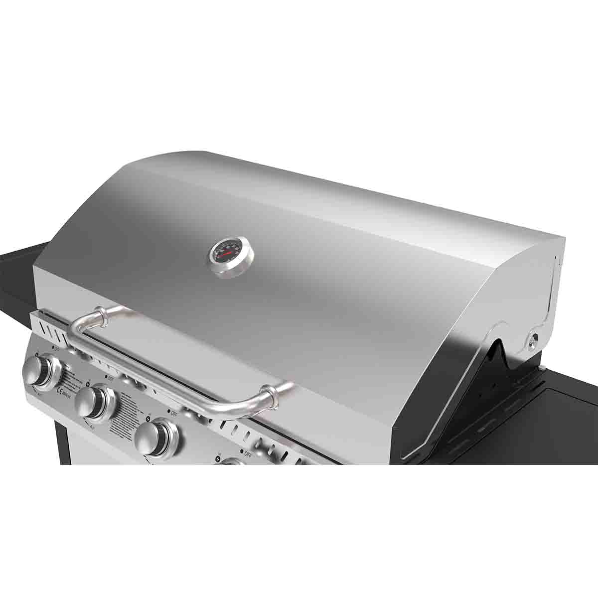 SOL DEL MARE - 5 Burner Propane Gas BBQ Grill with a Side Burner - Image 3