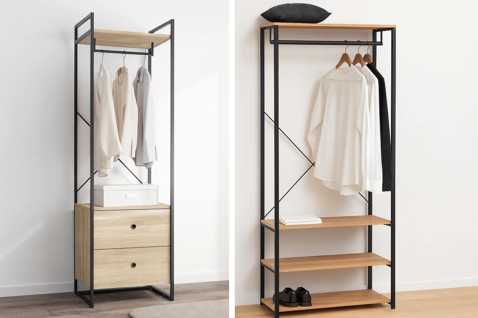 Storage Cabinet with Shelves and Drawers 60X58X200CM