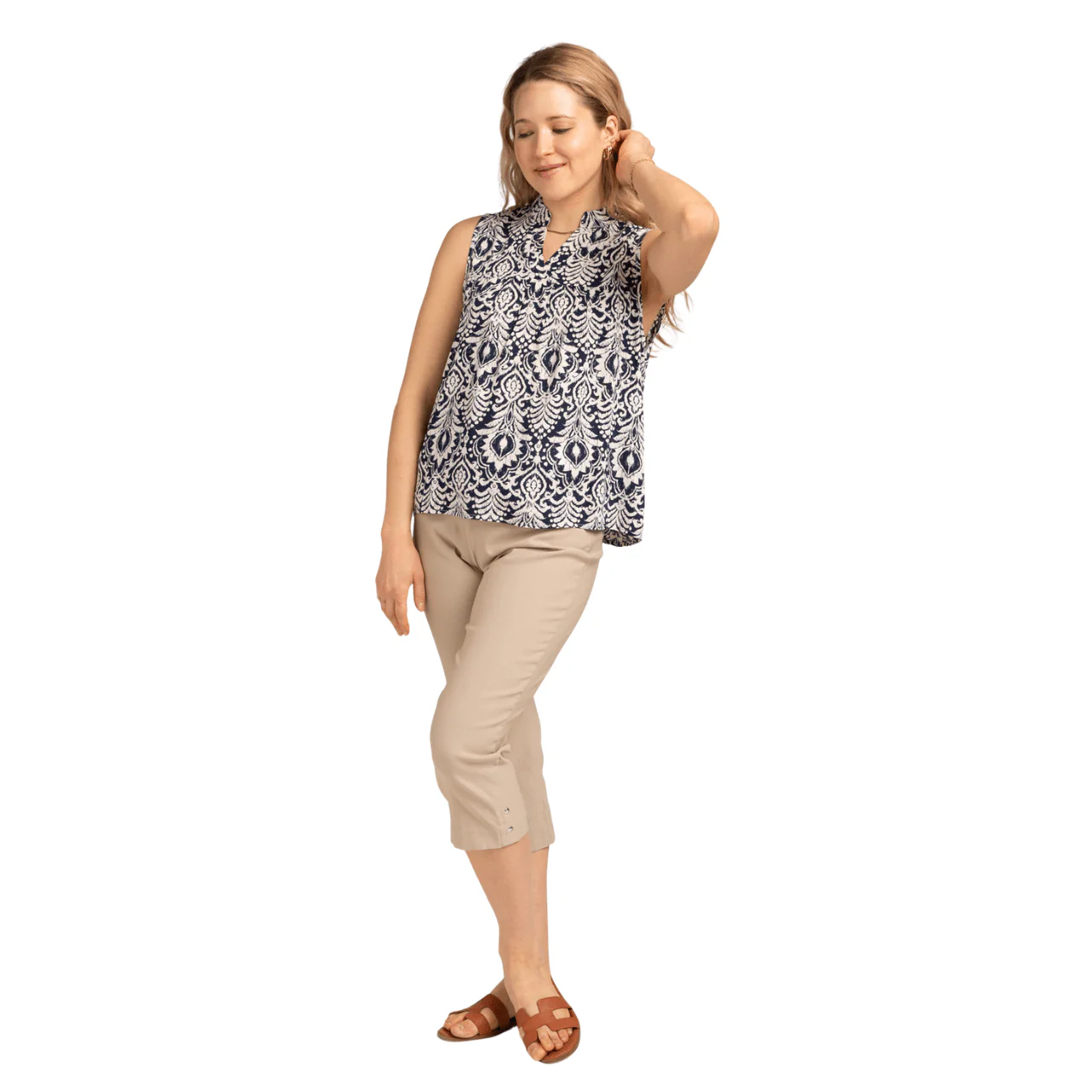 Stretch Pull-On Capri Pants - Image 4