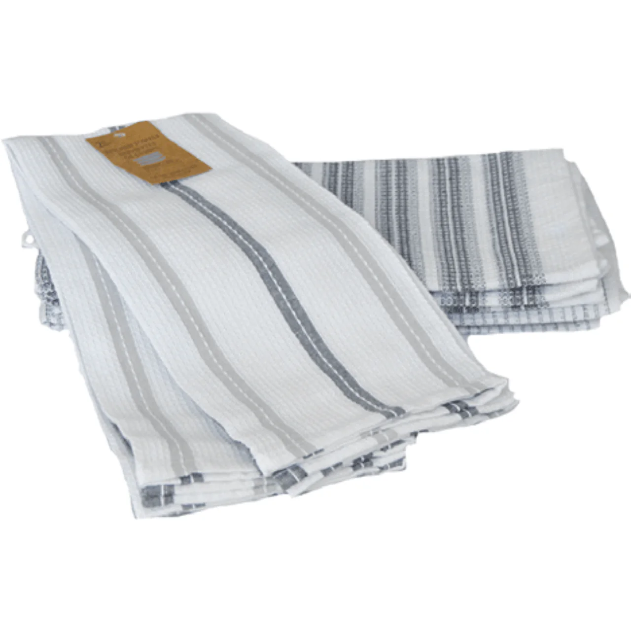Striped Cotton Kitchen Towels – 2 Pack - Image 2