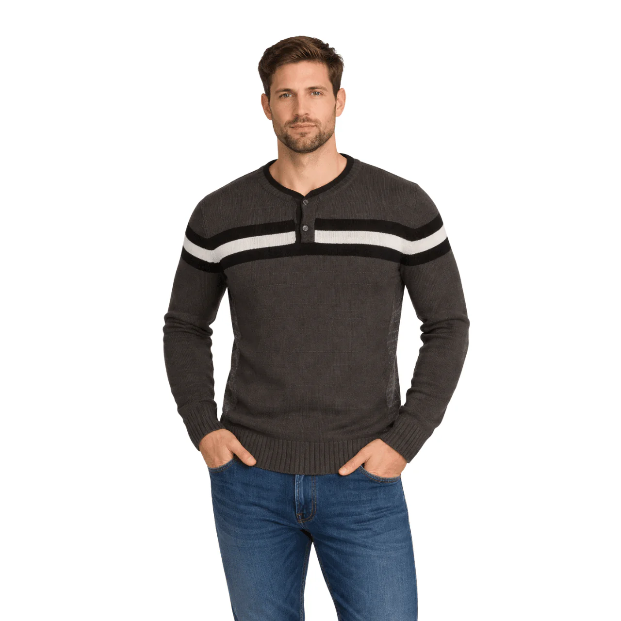 Striped Knit Sweater - Image 3