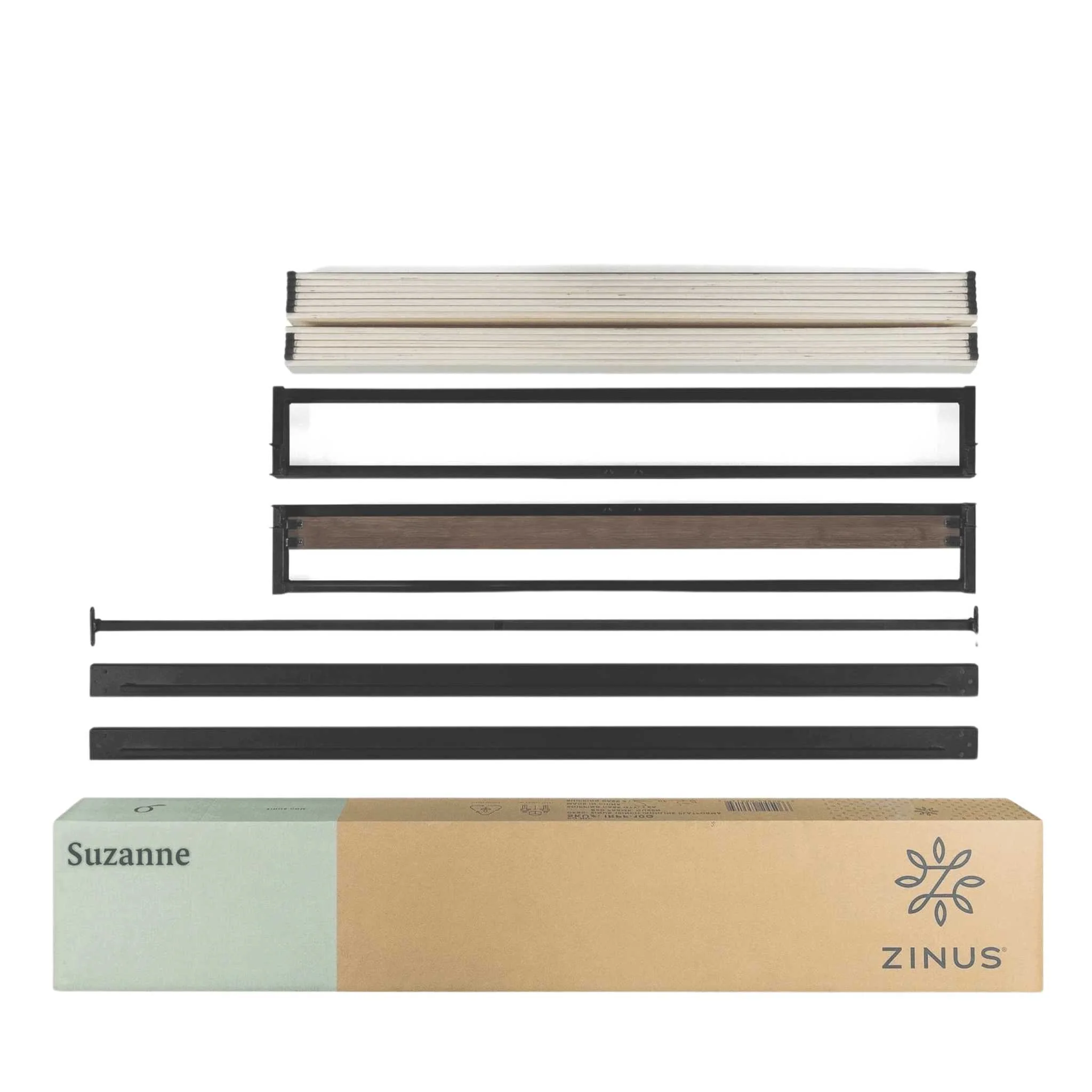 Suzanne Metal and Wood Platform Bed Frame - Image 3