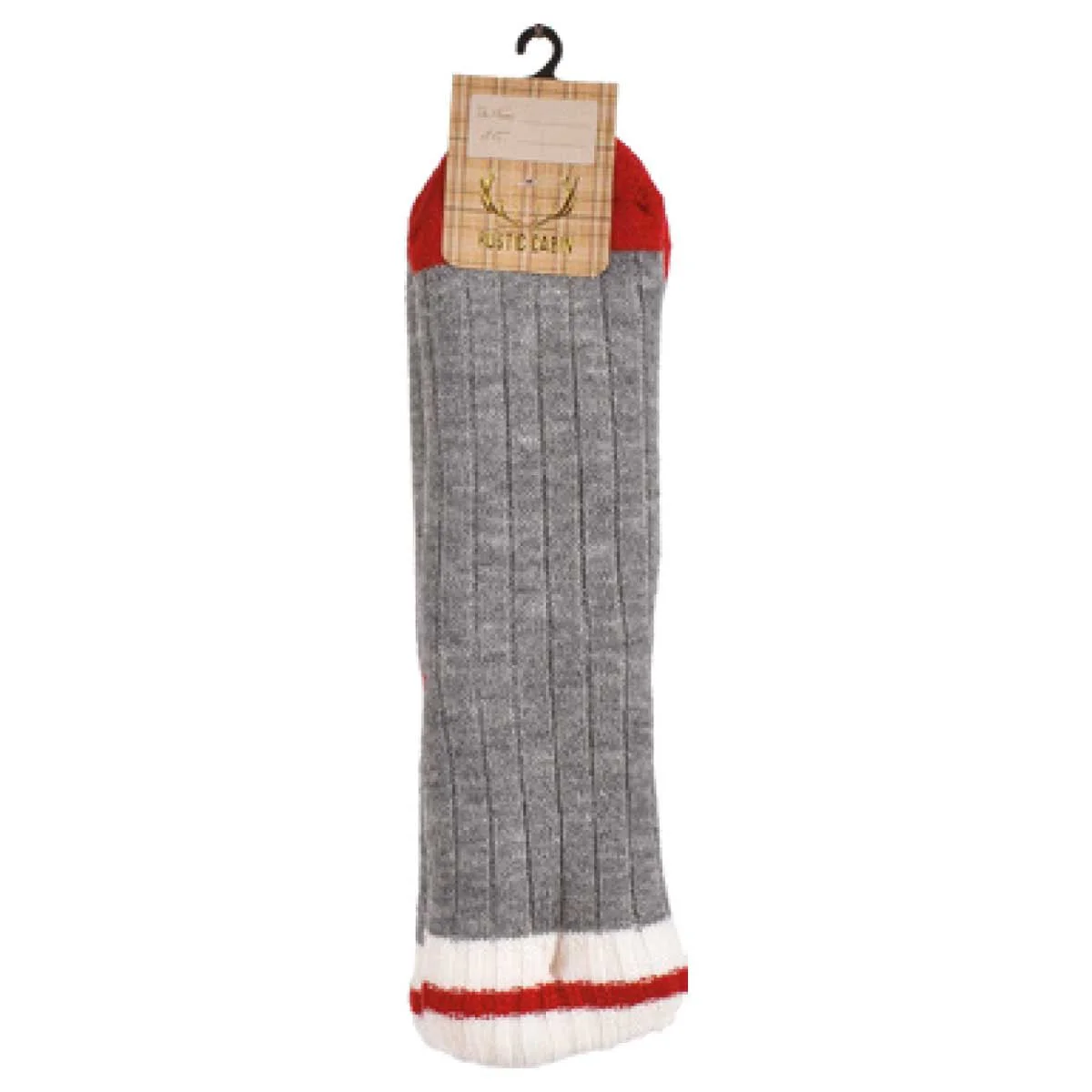 Sweater Knit Slipper Socks Sherpa Lined