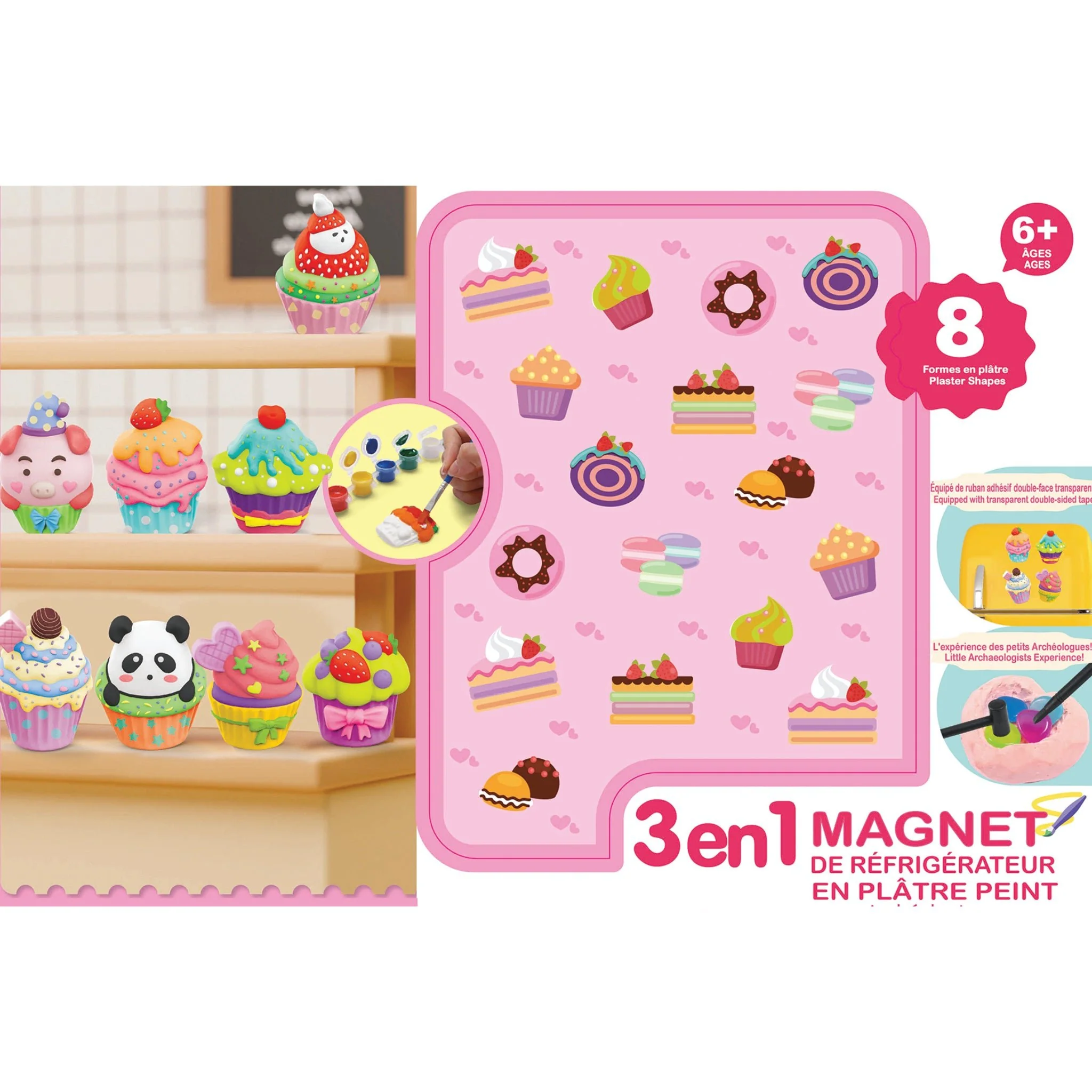 Sweet Treats Fridge Magnets – Mold & Paint Kit