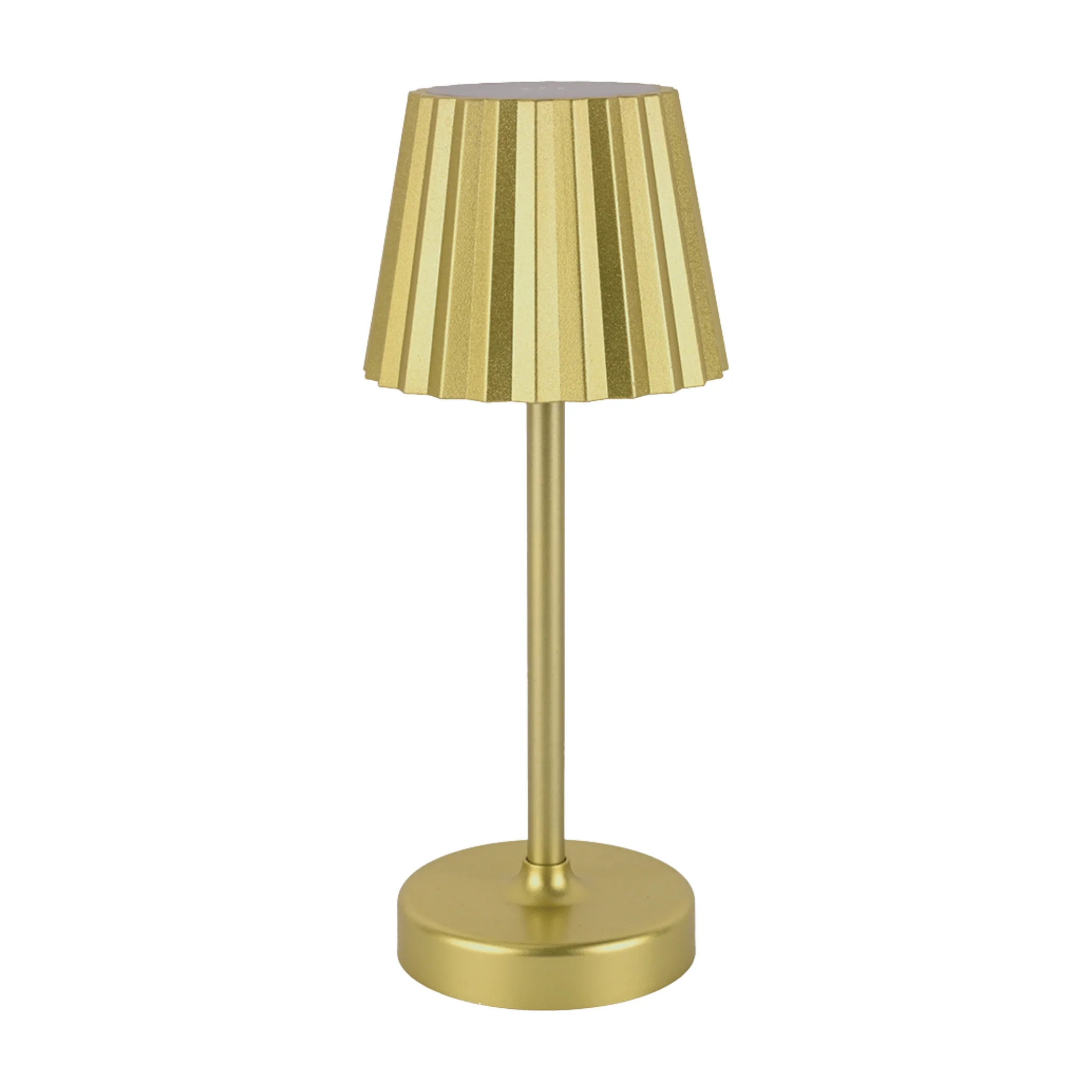 Table Lamp with USB Charger – Metallic Finish (10–15 cm)