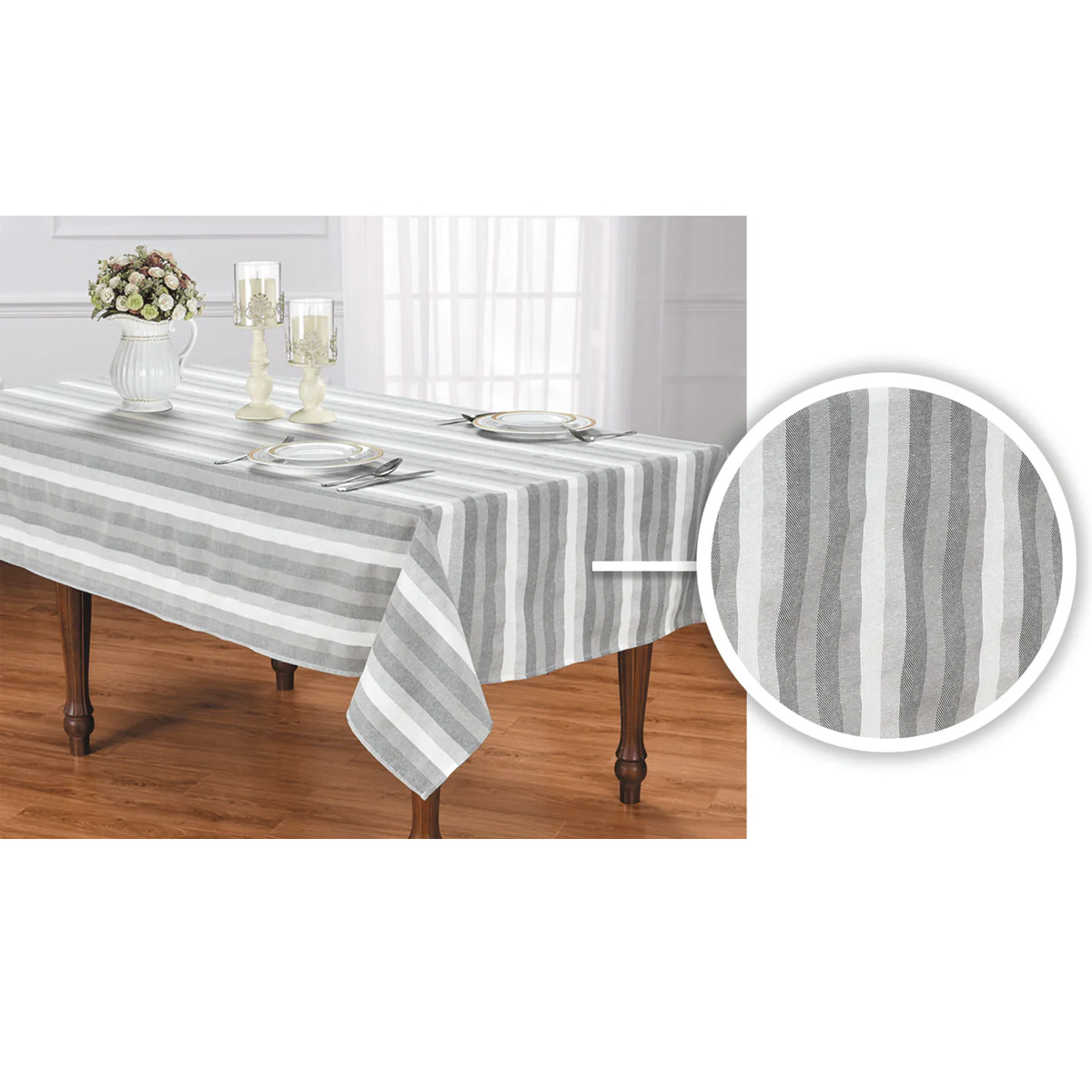 Tablecloth Grey Reid - Image 2