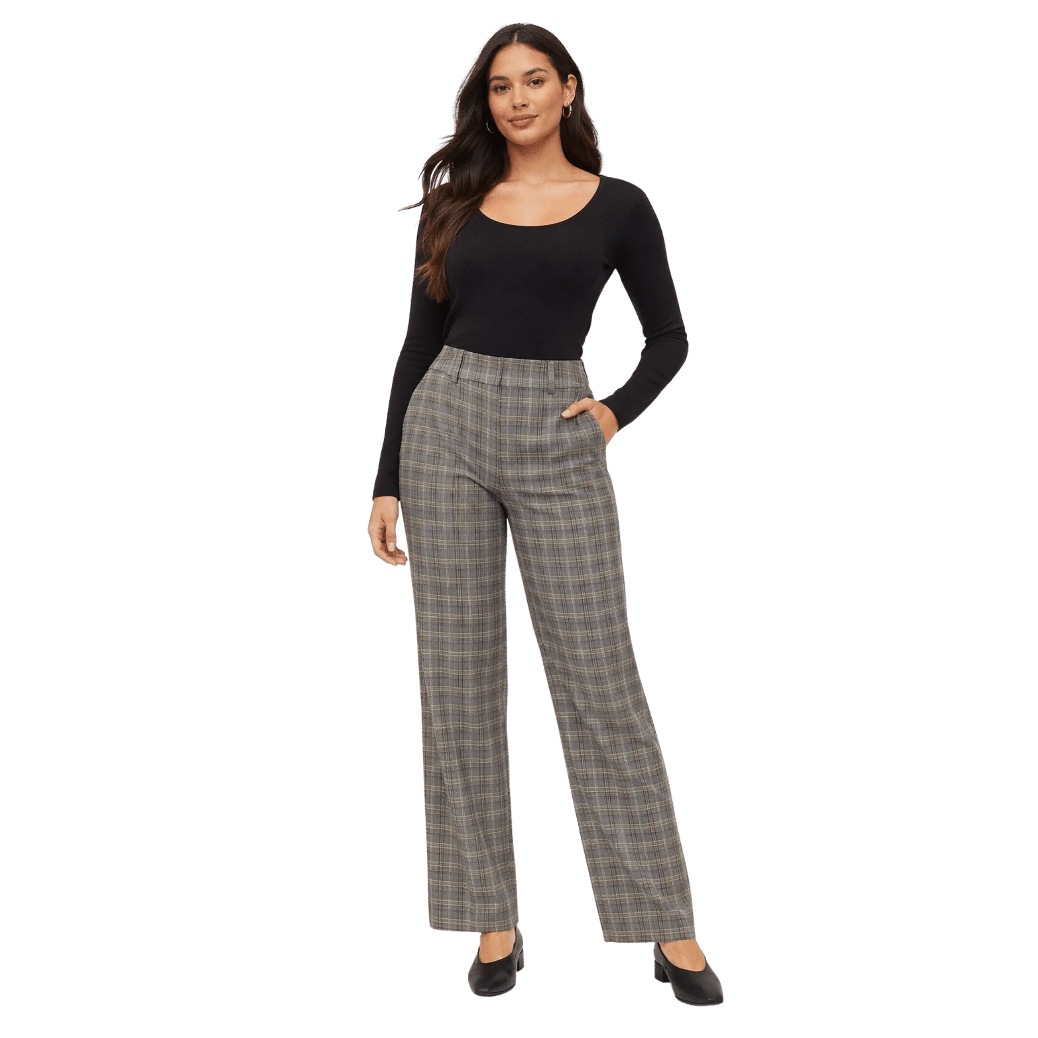 Tailored Wide-Leg Trousers - Image 2