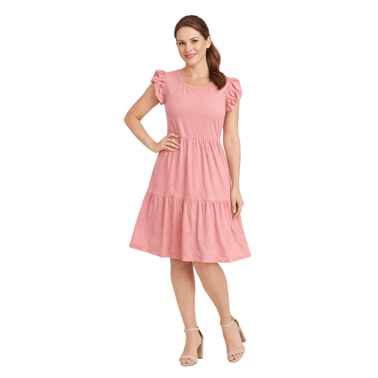 Tiered Ruffle Sleeve Dress - Image 4
