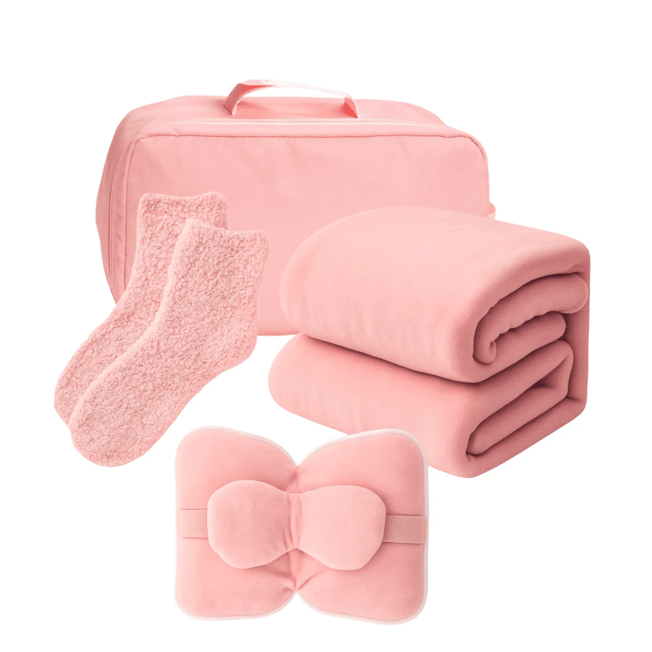 Travel Comfort Set – Blanket, Pillow, Socks & Bag