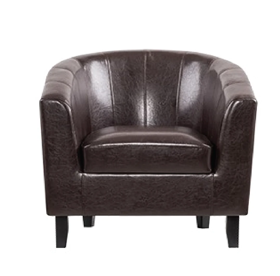 Tub Chair with Wood Frame & Legs - Image 5