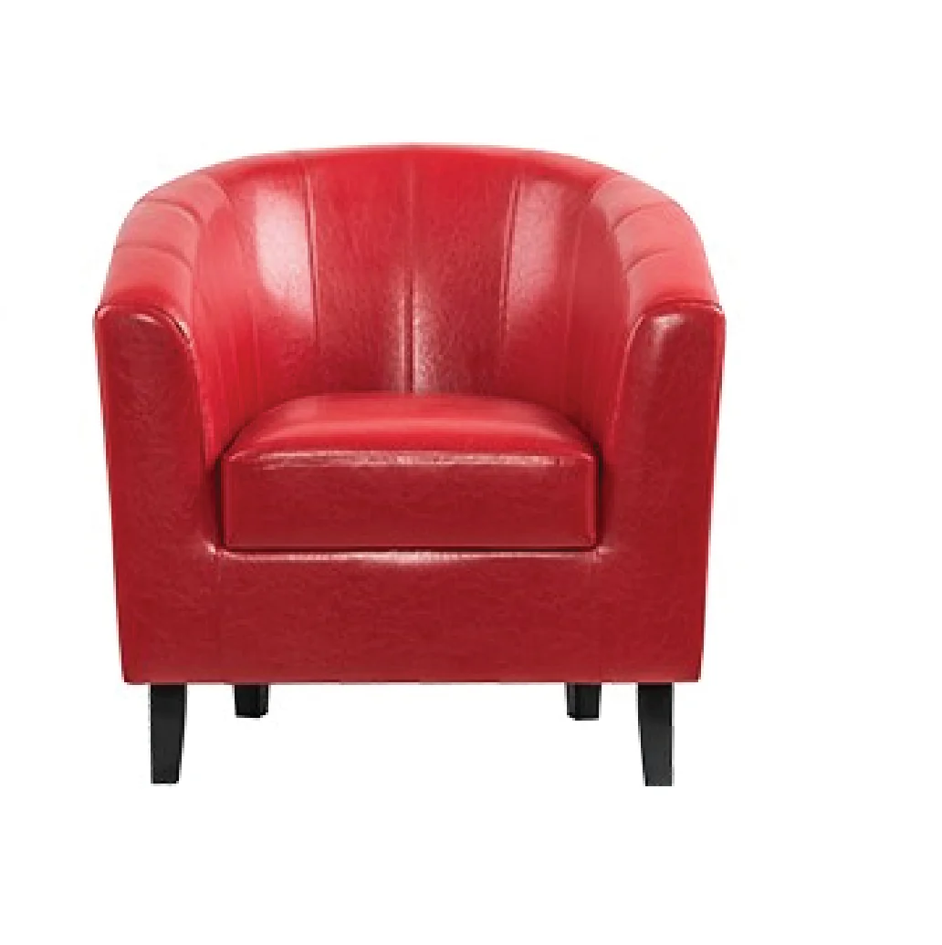 Tub Chair with Wood Frame & Legs - Image 6
