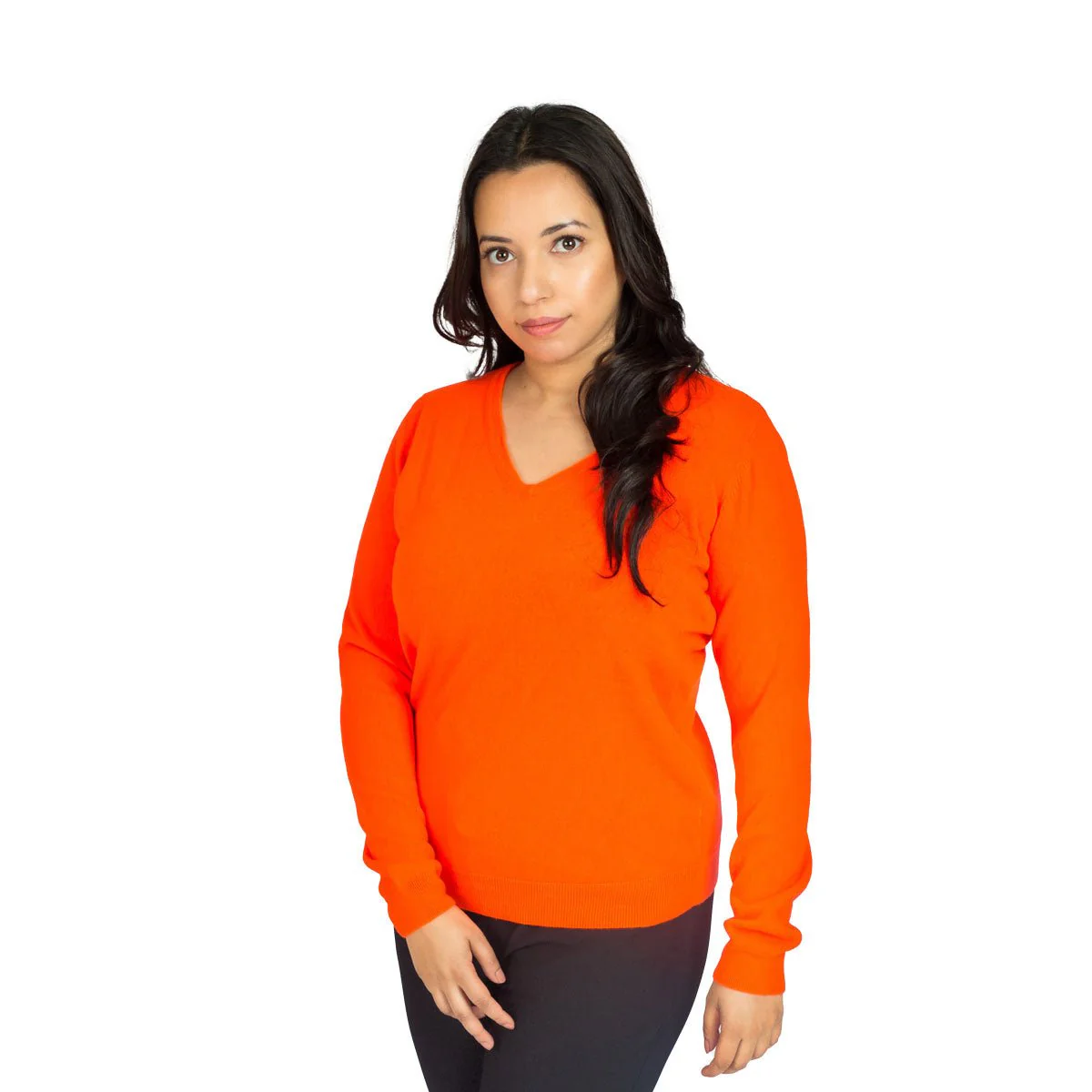 V Neck Soft Acrylic Sweater - Image 4