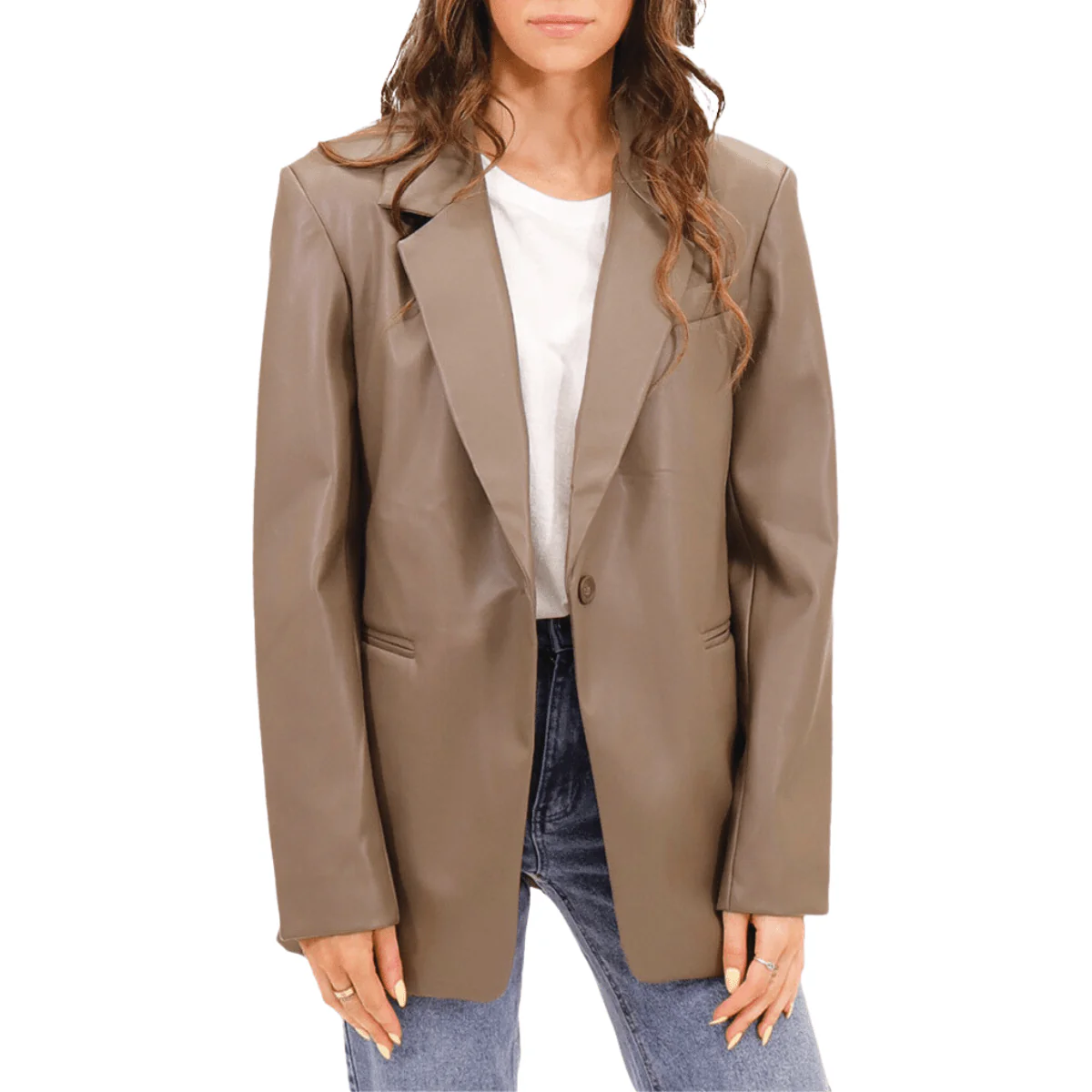 Vegan Leather Jacket - Image 2