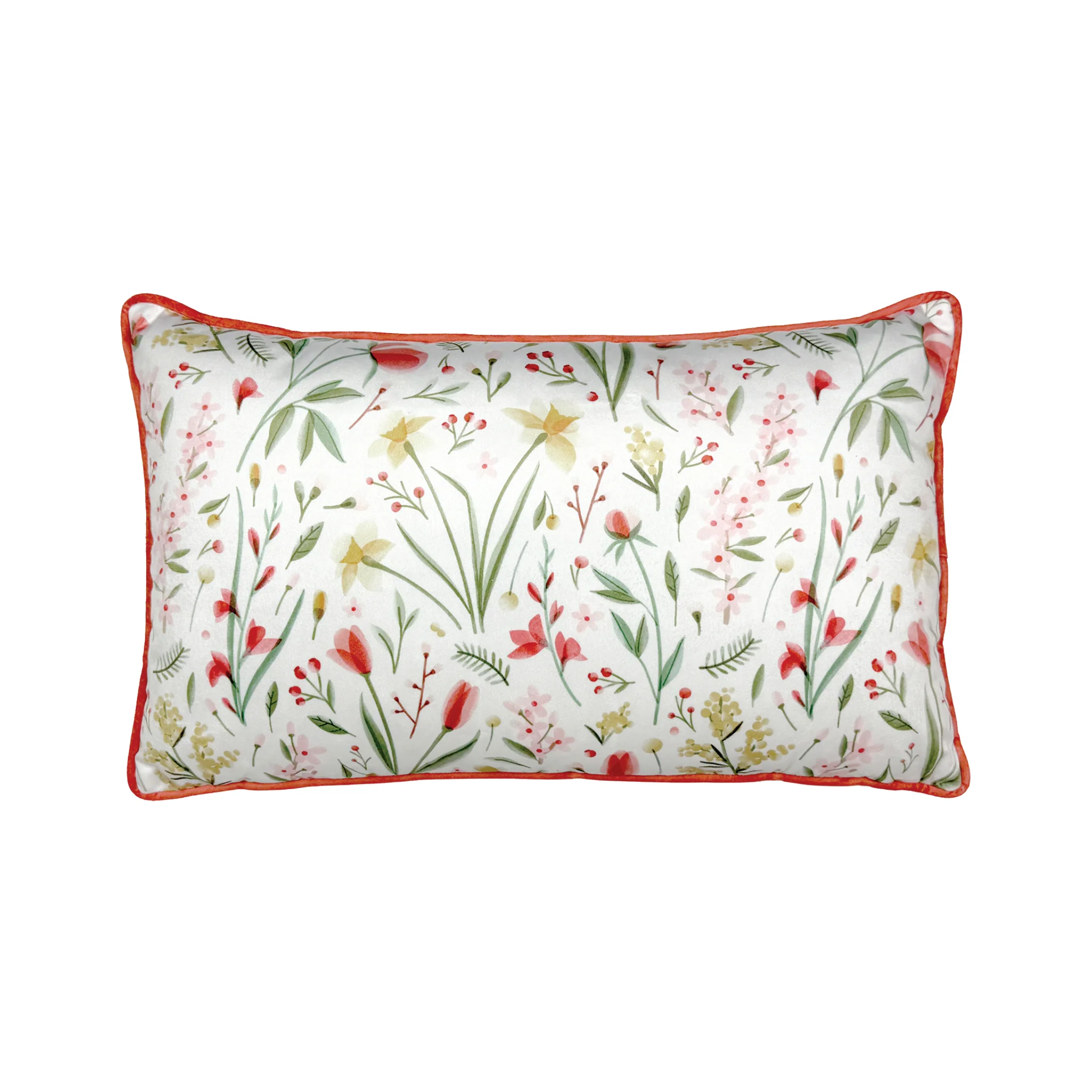 Velvet Floral Cushions 12x20” - Image 3