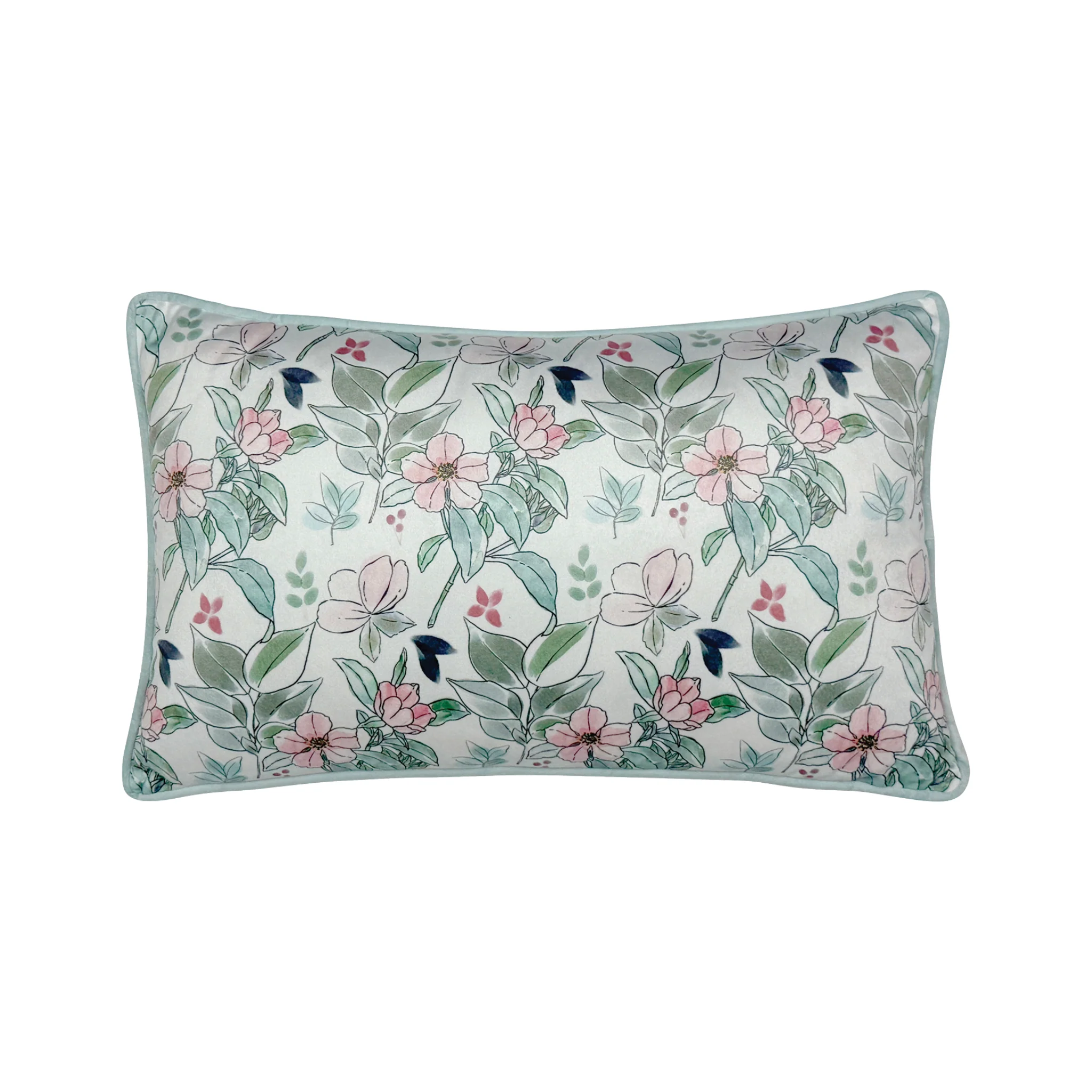 Velvet Floral Cushions 12x20” - Image 4