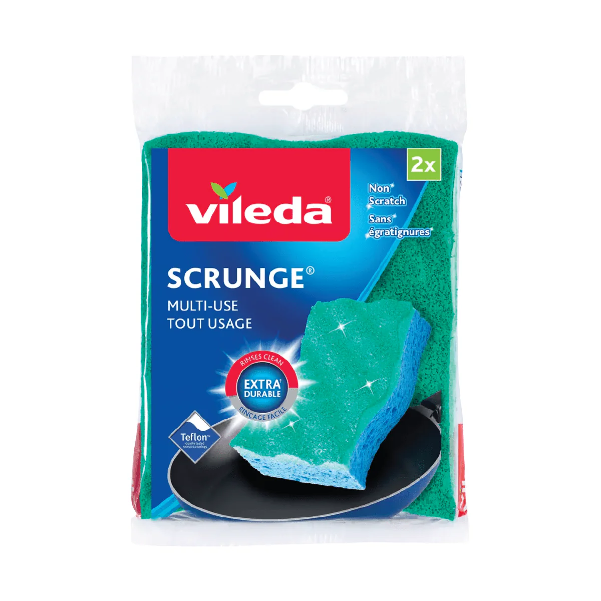 Vileda SCRUNGE Multi Use Sponges 2pk - Image 2