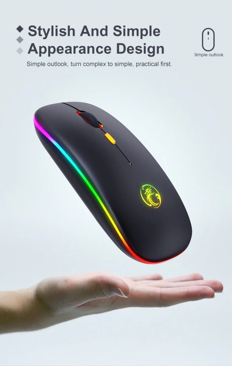 Wattson - Wireless BT Rechargeable Mouse - Led Light - Image 10
