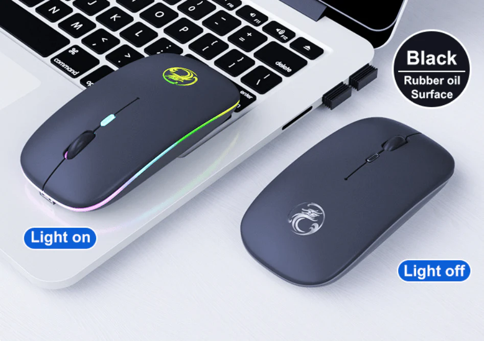 Wattson - Wireless BT Rechargeable Mouse - Led Light - Image 4