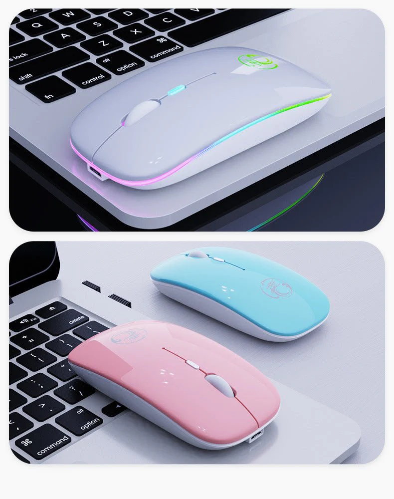 Wattson - Wireless BT Rechargeable Mouse - Led Light - Image 6