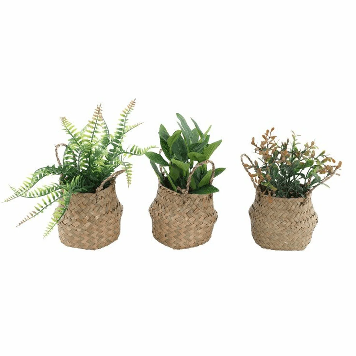 Artificial Weave Basket Plants - Image 4
