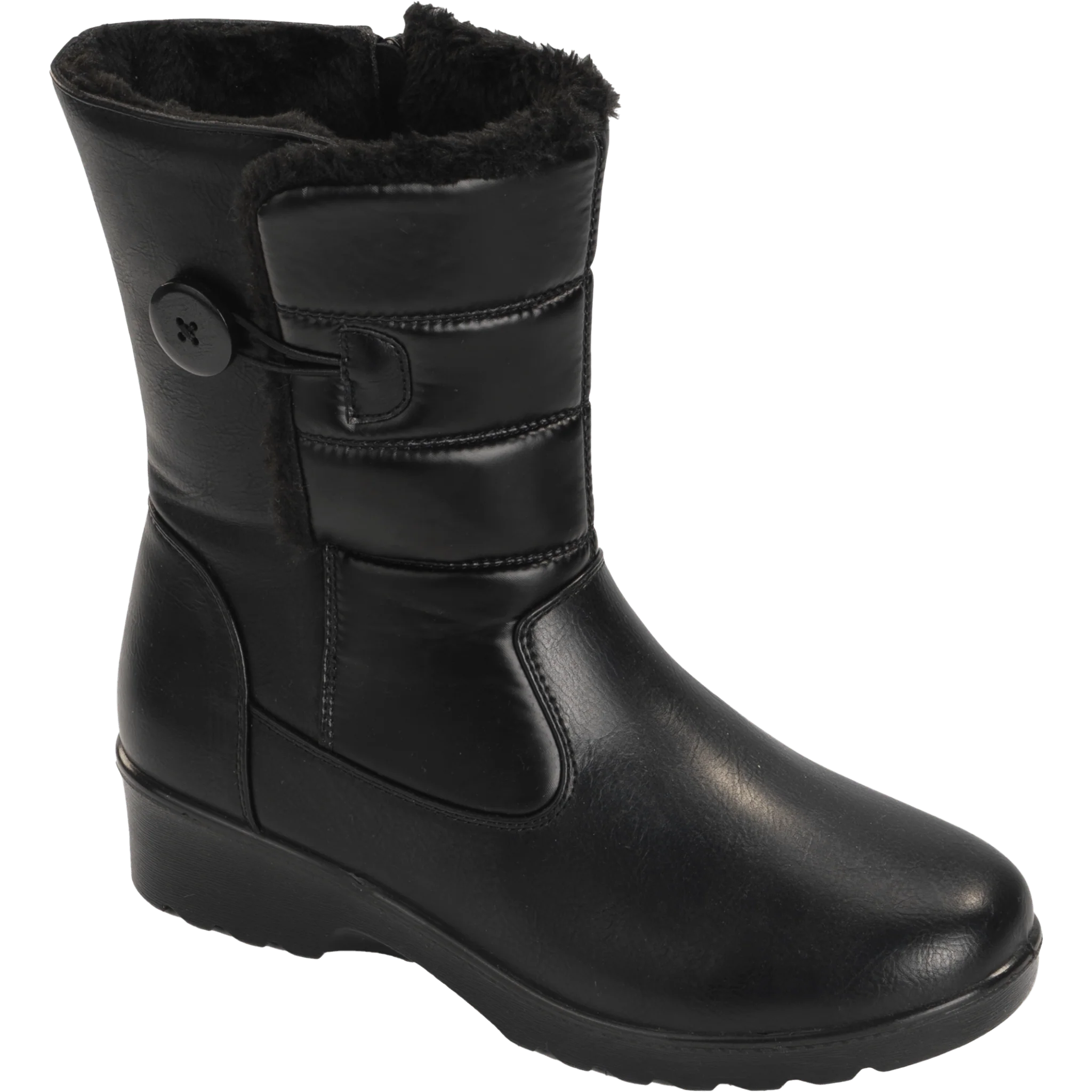 Women’s Mid-Calf Winter Boot – Faux Fur Lining & Waterproof Finish