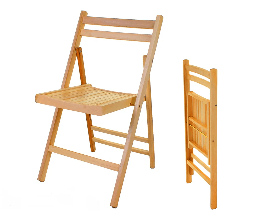 Wood Folding Chair - Image 3