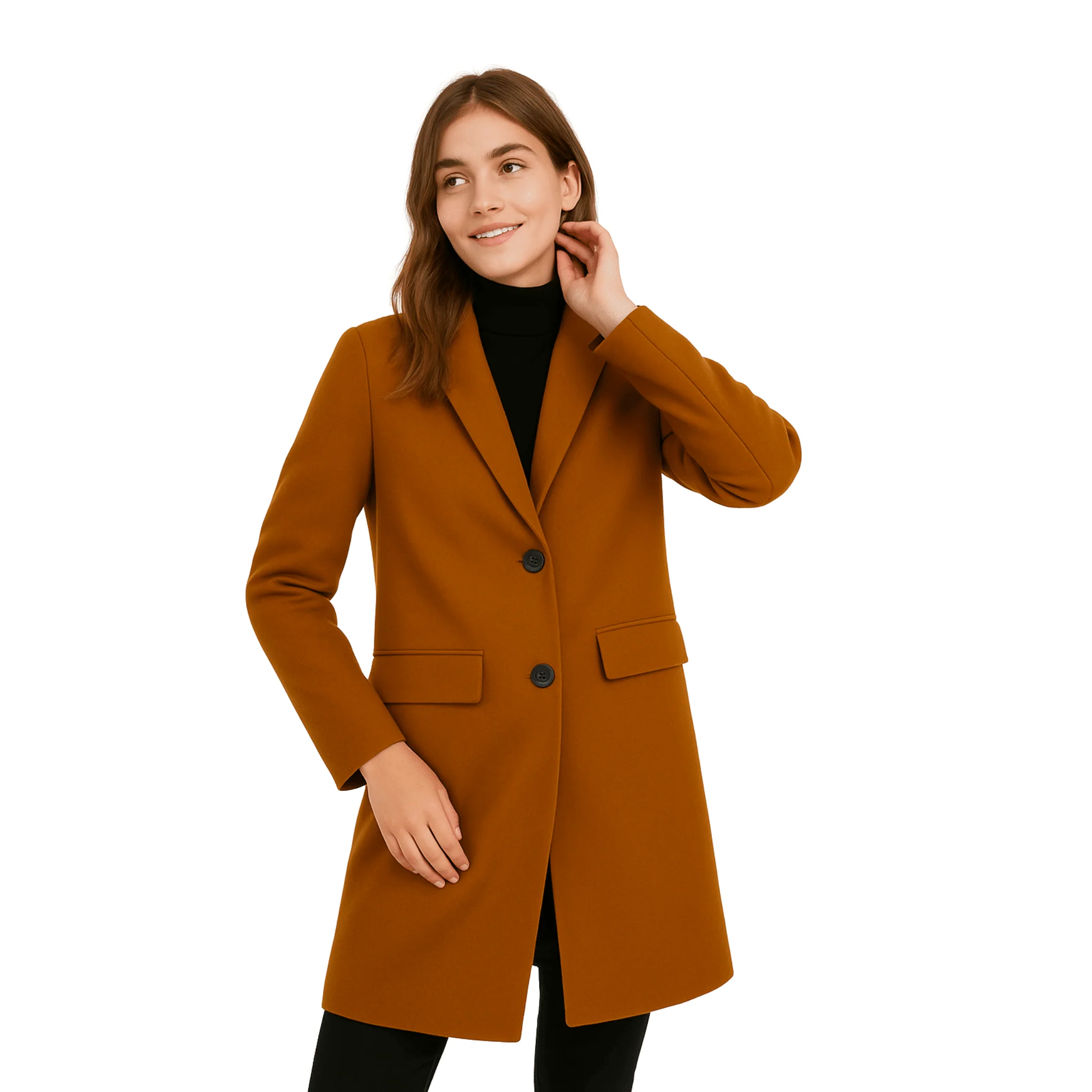Wool-Blend Coat